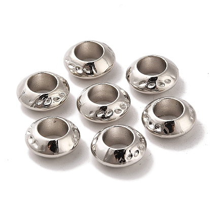 CCB Acrylic European Beads, Flat Round