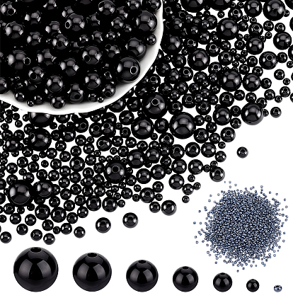 Наборы бисера своими руками, в том числе стеклянный бисер, абс пластиковые жемчужные бисера