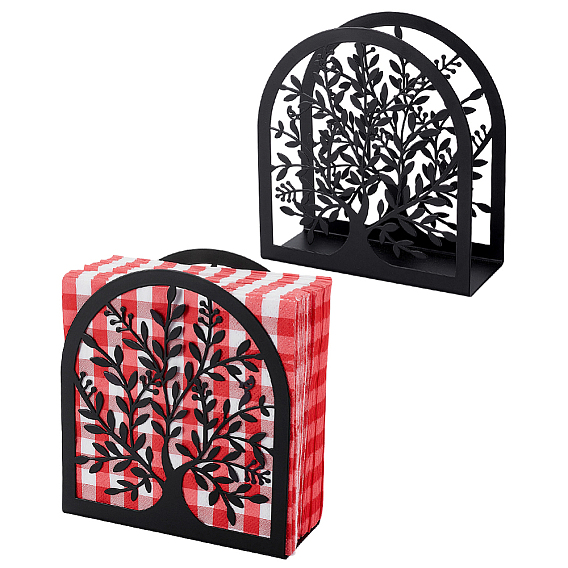 2Pcs Iron Napkin Holder, Arch with Tree of Life
