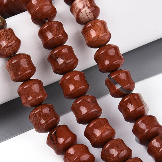 Натуральные красные яшмы бусы пряди, колонка