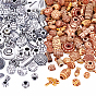 2 Style Antique Style Acrylic Beads, Mix-shaped