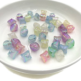 10шт. непрозрачные акриловые бусины с УФ-покрытием, светится в темноте, ювелирные изделия из бижутерии