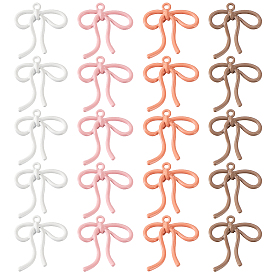 20 шт. 4 цвета, краска для запекания, подвески из цинкового сплава, бантом прелести