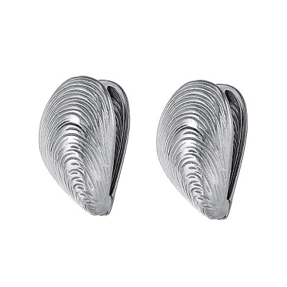 Серьги из 304 нержавеющей стали, формы раковины