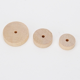 Wooden Children Toy Accessories, Vehicle Wheel, Flat Round