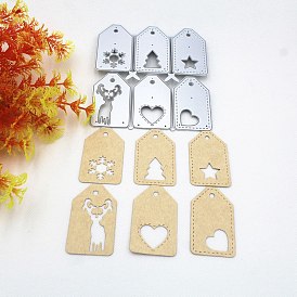 Christmas Theme Carbon Steel Cutting Dies Stencils, for DIY Scrapbooking, Photo Album, Decorative Embossing Paper Card