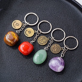 Брелок с драгоценными камнями, знак зодиака