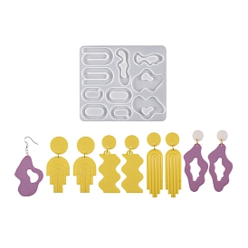 DIY Pendant Silicone Molds, Resin Casting Molds, Mixed Irregular Shapes