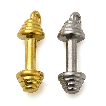 Ионное покрытие (ip) 304 подвески из нержавеющей стали, талисман в виде штанги