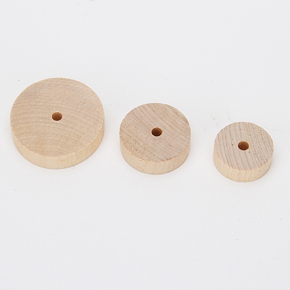 Wooden Children Toy Accessories, Vehicle Wheel, Flat Round