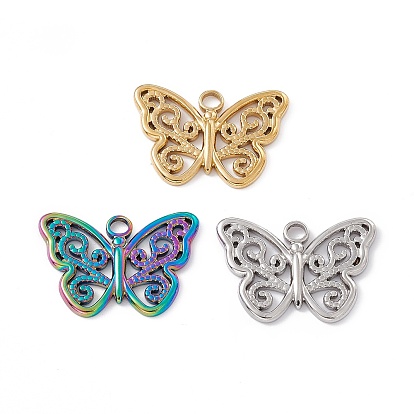 Ионное покрытие (ip) 304 подвески из нержавеющей стали, бабочки прелести