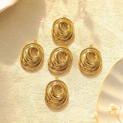 304 подвески из нержавеющей стали, овальный шарм