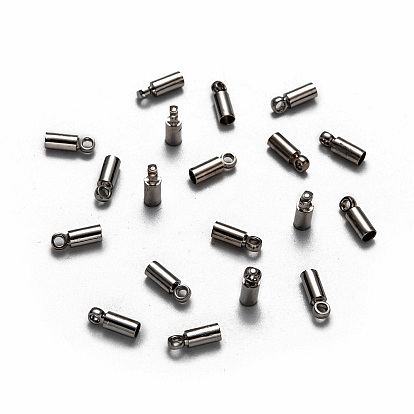 Латуни мозг заканчивается, Торцевые крышки, без никеля , 8x2.8 мм, отверстия: 1.5 mm, 2 mm внутреннего диаметра