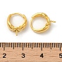 925 Sterling Silver Hoop Earring Findings, for Half Drilled Beads