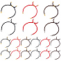 18 шт. 6 цвета нейлоновый шнур слайдер изготовление браслета, с металлическая фурнитурой