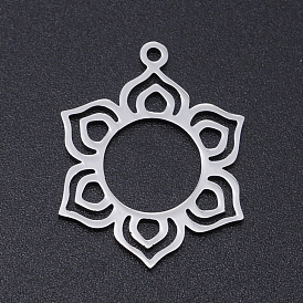 304 подвески из нержавеющей стали, подвески для лазерной резки, цветок