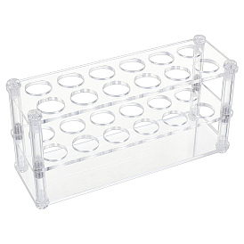 Акриловые многофункциональные колориметрические цилиндрические стеллажи для выставки товаров, 12-отверстие 10мл подставки для пробирок, лабораторные принадлежности, прямоугольные