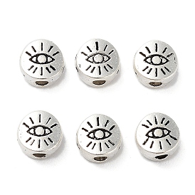 Tibetan Style Alloy Beads, Cadmium Free & Lead Free, Eye