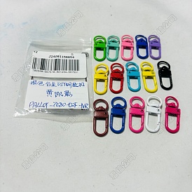 15 Colors Zinc Alloy Baking Paint Swivel Snap Hooks Clasps