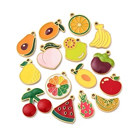 Фруктовая серия 304 эмалированные подвески из нержавеющей стали, ионное покрытие (ip), золотые