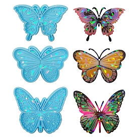DIY Butterfly Pendant Silicone Molds, Resin Casting Molds, for UV Resin, Epoxy Resin Craft Making