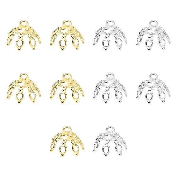 20 шт. 2 цвета, латунные бусины, подвесные дужки, для изготовления стеклянного кулона