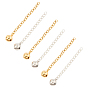 304 Stainless Steel Chain Extender, with Small Bell Charms