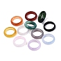 Dyed Natural Agate Finger Rings for Unisex