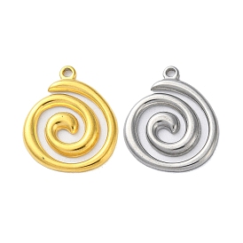 Pendentifs en acier inoxydable, charme de vortex