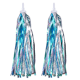 Kids Plastic Tassel Ribbon, Children Scooter Handlebar Bicycle Grips Ribbon