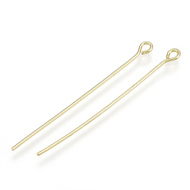 Латунные булавки, реальный 18 k позолоченный