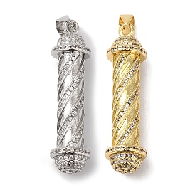 Покрытие стойки латунь микропаве прозрачные подвески из кубического циркония, долговечный, без свинца и без кадмия, свет