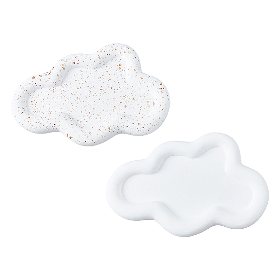 2шт 2 цвета гипсовая ювелирная пластина, лоток для хранения, органайзер для косметических украшений, облако