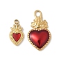 304 нержавеющей стальной эмали подвески, очарование священного сердца, реальный 18 k позолоченный, ионное покрытие (ip)