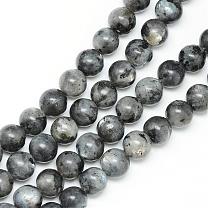 Natural Larvikite Beads Strands, Round