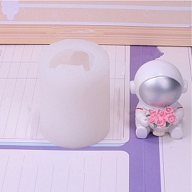 DIY Silicone Statue Molds, Resin Casting Molds, Clay Craft Mold Tools, Astronaut with Flower, Astronomy Theme