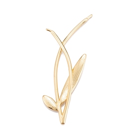 Brass Cabochons Findings, Long-Lasting Plated, Leaf