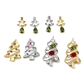 Латунные микро проложить кубического циркония подвески, елочные прелести, стойки покрытие, долговечный, без кадмия и без свинца