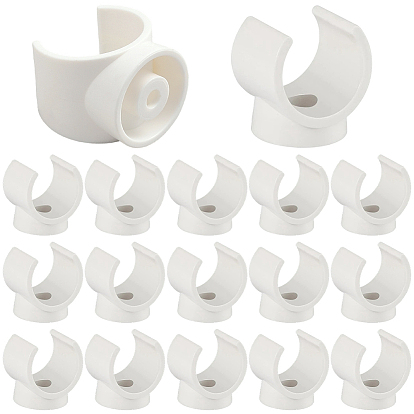 Support de crochet en U en plastique pvc, colliers de talon support de tuyau