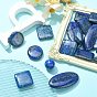 Natural Lapis Lazuli Beads, Square & Round & Oval, Mixed Shapes