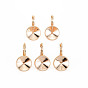 Brass Leverback Earring Findings, Nickel Free, Real 18K Gold Plated