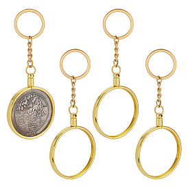 4брелок из железного сплава, круглые