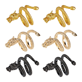 6шт 3 цвета бусины из сплава, дракон