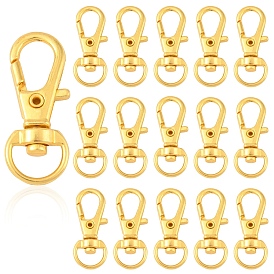 20Поворотные застежки-«лобстеры» из сплава, поворотный карабин-лобстер, Материалы для плетения ювелирных изделий