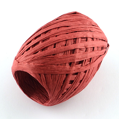 China Factory Colored Raffia Ribbon, Raffia Paper Twine String, for Gifts  Wrapping, DIY Craft Decoration Weaving 3.8~6.2mm, about 21.87  yards(20m)/roll, 12 rolls/bag in bulk online 