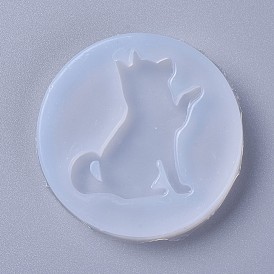 Food Grade Silhouette Silicone Puppy Molds, Fondant Molds, For DIY Cake Decoration, Chocolate, Candy, UV Resin & Epoxy Resin Jewelry Making, Dog Giving Paw