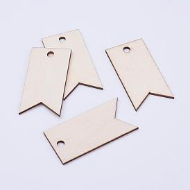 Undyed Wood Big Pendants