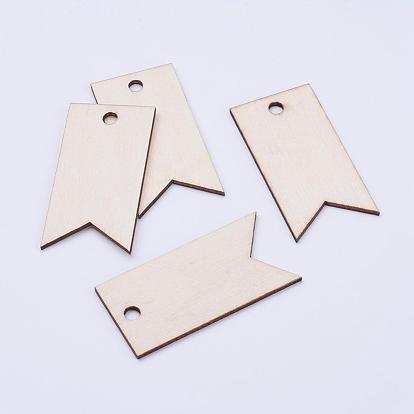 Undyed Wood Big Pendants