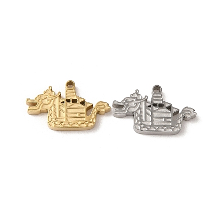 304 подвески из нержавеющей стали, очарование лодки дракона