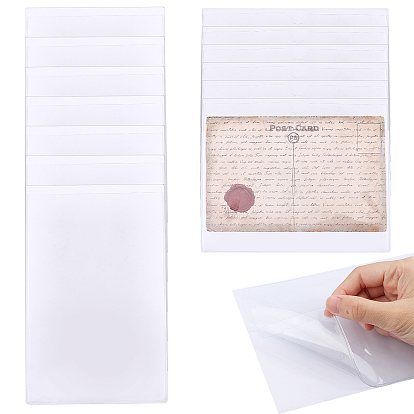 12Pcs 2 Style PVC Transparent Card Holder, Self-adhesive Price Tag Label Bag
